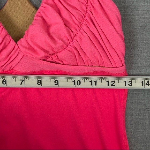 Lululemon Pink Tank Top with Ruched Chest Sz 6 Y Back - Picture 7 of 8